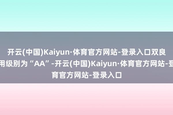 开云(中国)Kaiyun·体育官方网站-登录入口双良转债信用级别为“AA”-开云(中国)Kaiyun·体育官方网站-登录入口